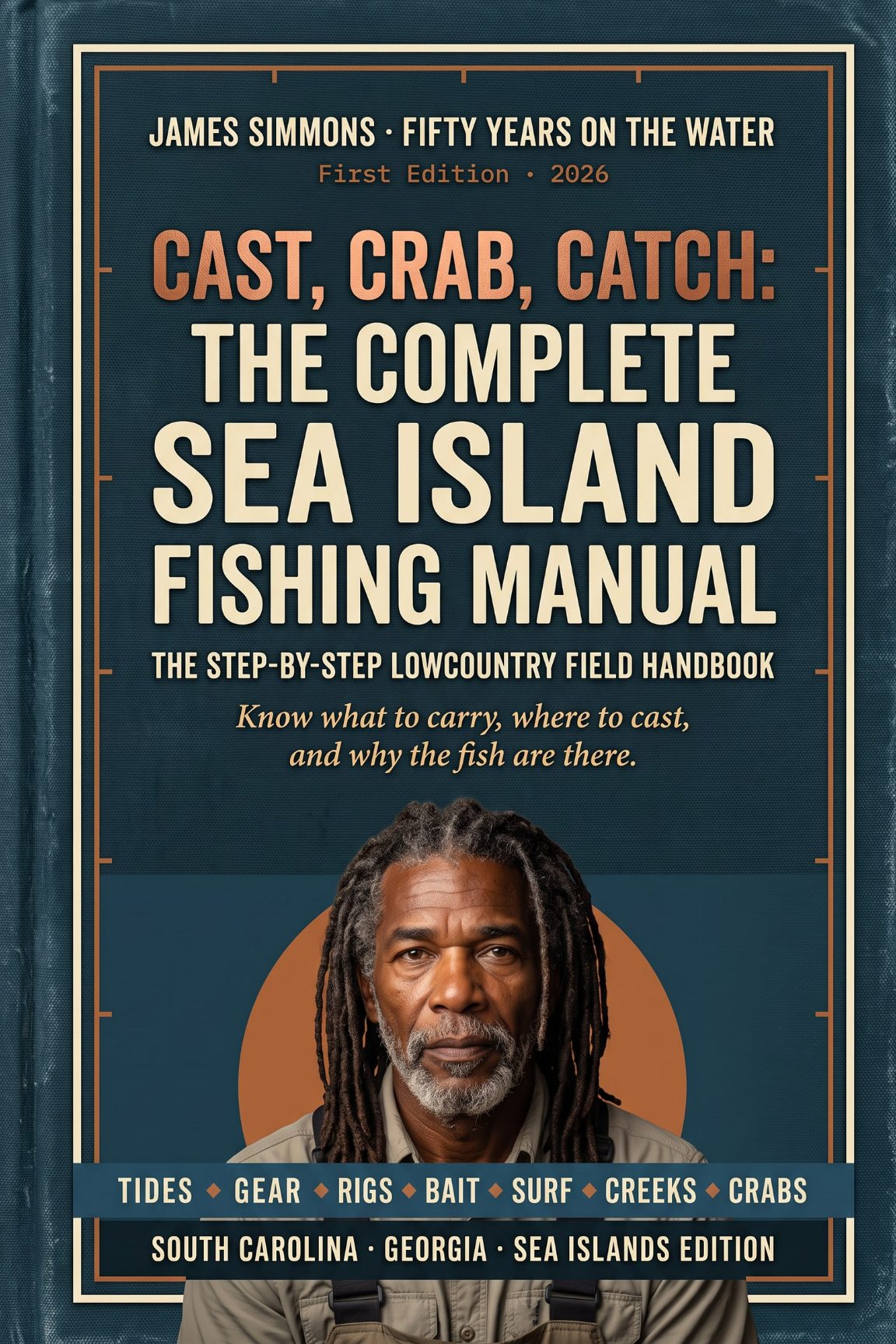 Cover of Cast, Crab, Catch: The Complete Sea Island Fishing Manual by James Simmons